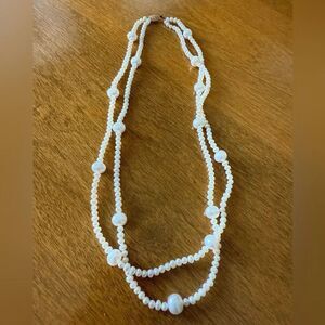 Pearl necklace with 10k gold clasp